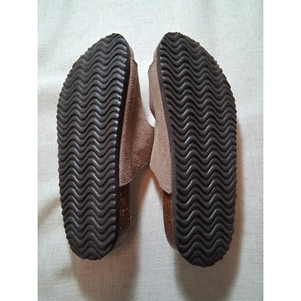 Woodstock Vintage Brand New York Brown‎ Upper Leather Slide Sandals Boys Size 2M